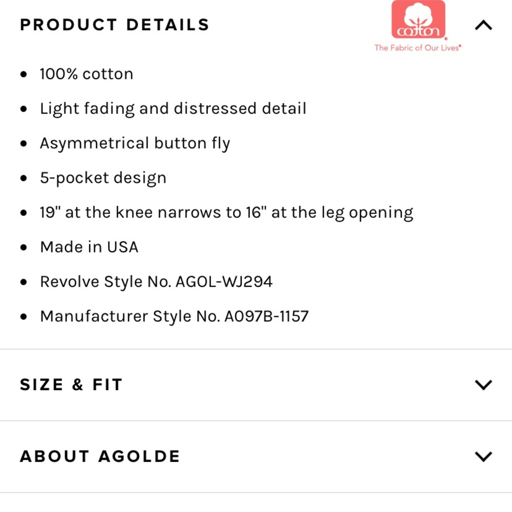 AGOLDE • Criss Cross Jean in Synchronize - Picture 4 of 16